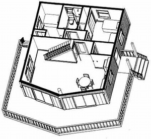 Grundriss 3D unten